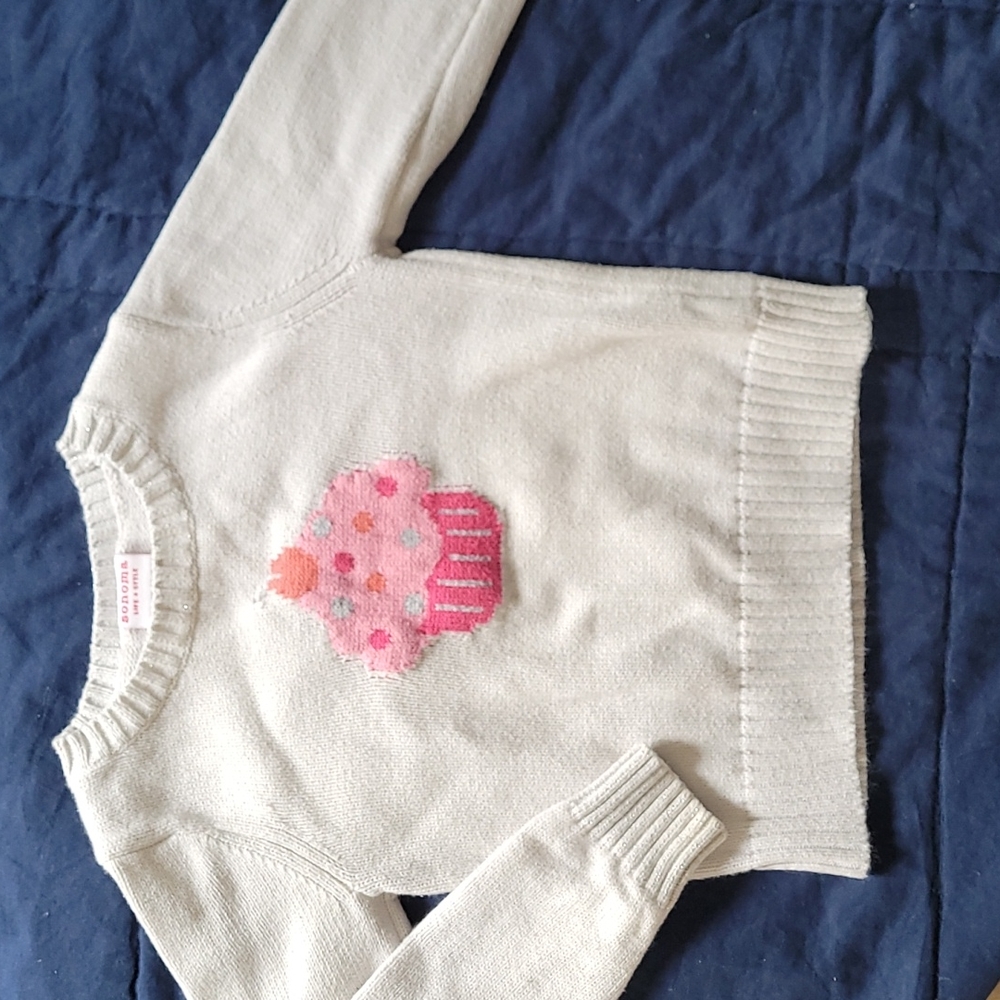 Girls 4T cupcake sweater